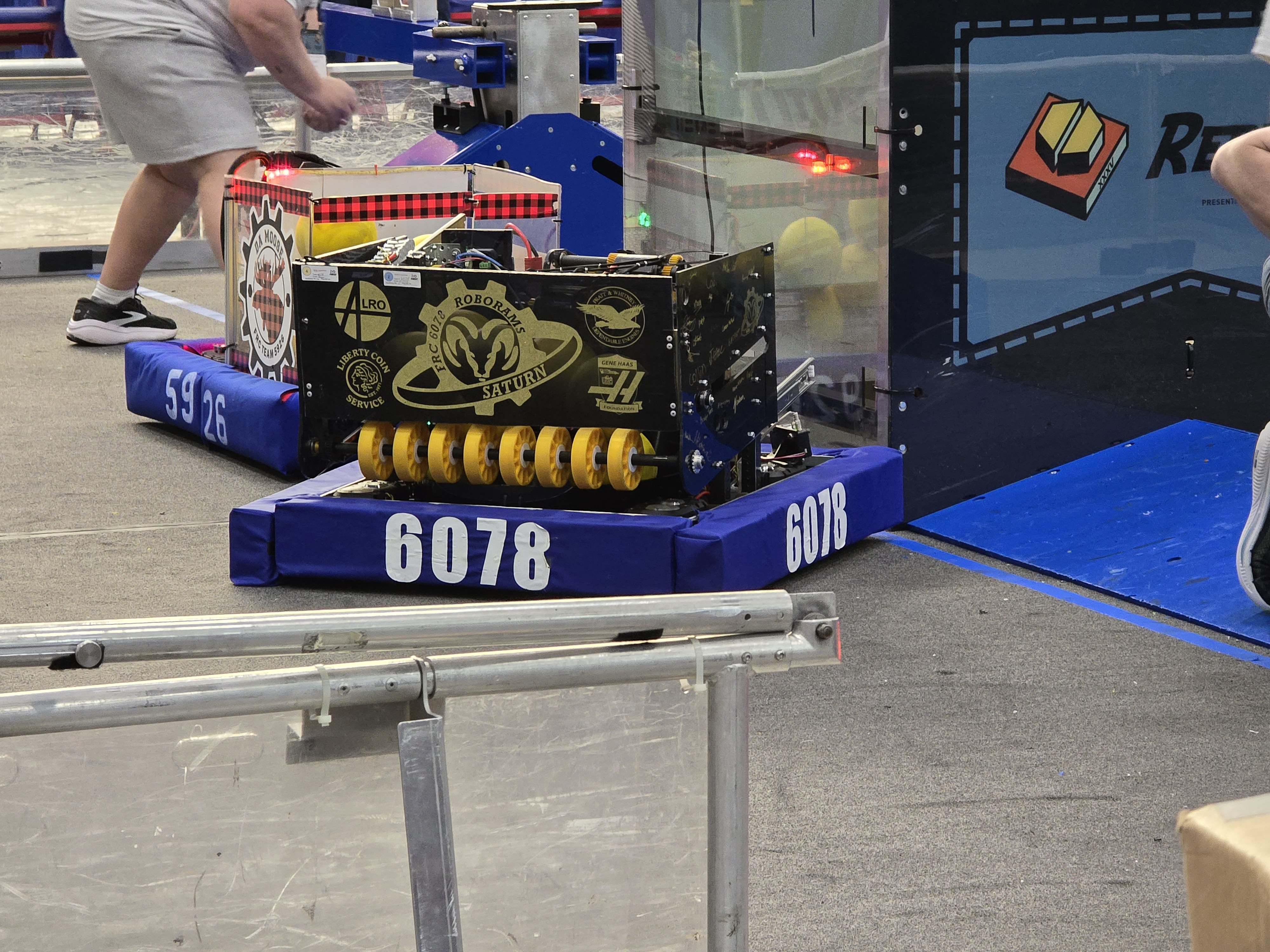 Holt Robotics students participating in FIRST Robotics Competition