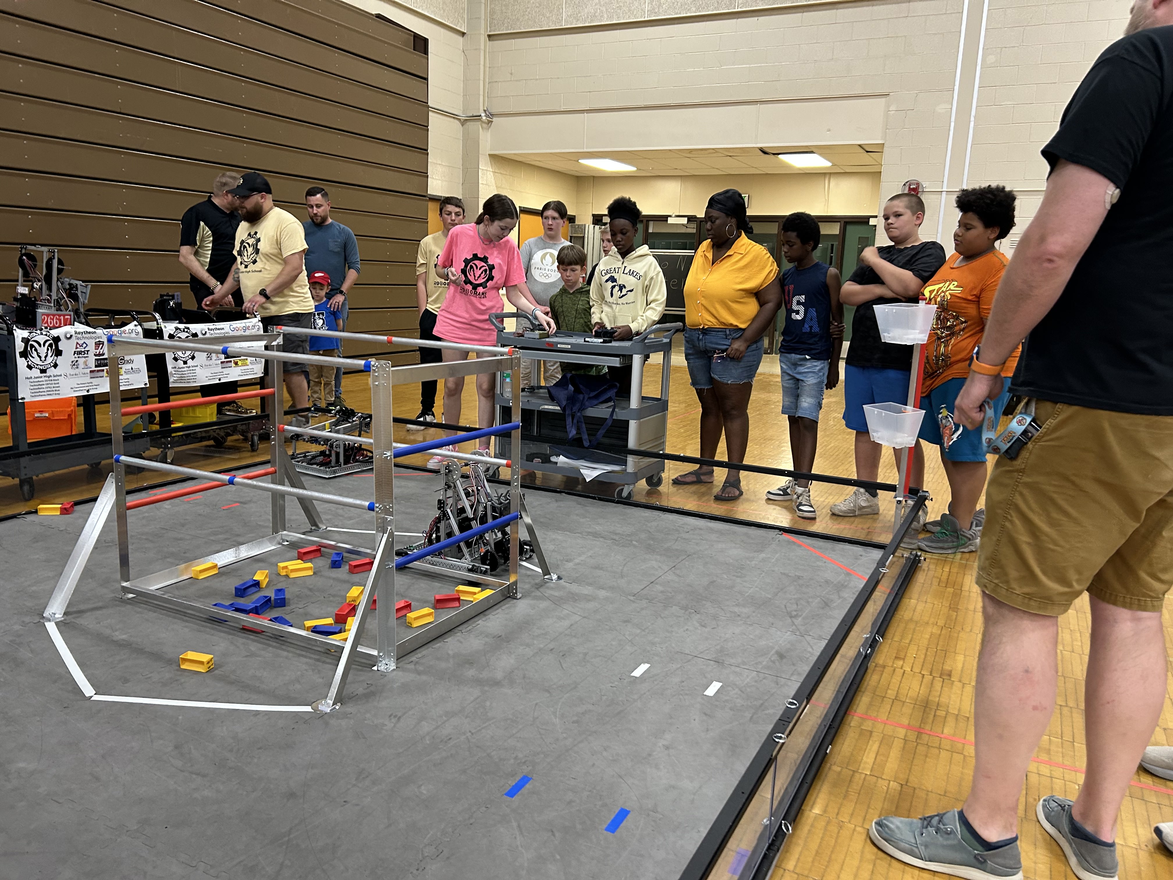 Holt Robotics students participating in FIRST Tech Challenge
