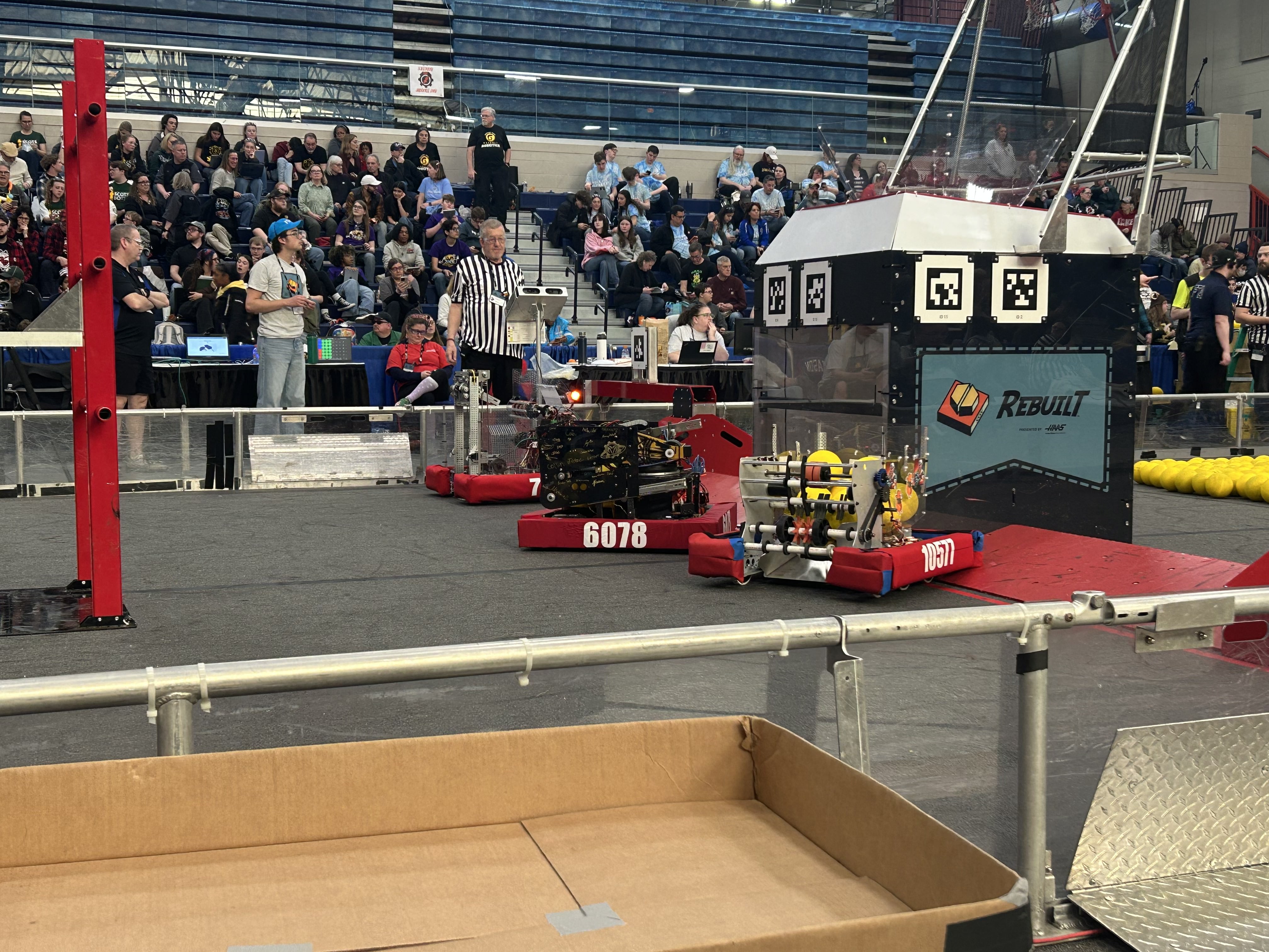 2026 Robot Saturn staged on field.